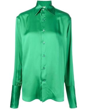 Woera Camicia A Maniche Lunghe - Verde