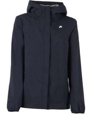K-Way Marguerite Hooded Stretch Jacket - Blue