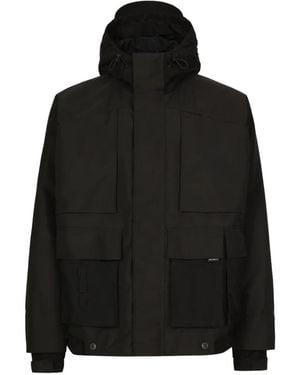 Dolce & Gabbana Padded Hooded Jacket - Black