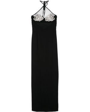 Amen Crystal-Embellished Gown - Black