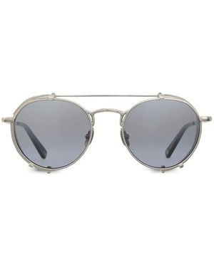 Garrett Leight Ocampo Round-Frame Sunglasses - Grey