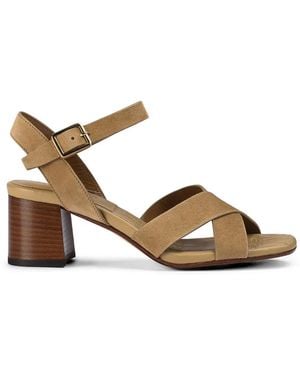 Doucal's Suede Cross-Strap Sandals - Multicolour