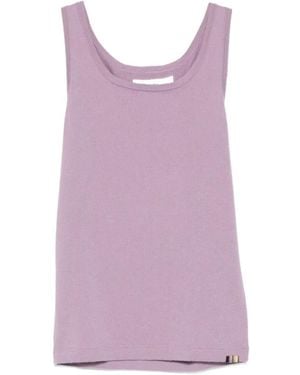 Extreme Cashmere Nº453 Claudia Scoop-Neck Tank Top - Purple