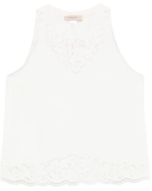 Twinset Cotton Lace Blouse - White