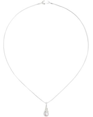 RAGBAG STUDIO Lumora Pearl Pendant Necklace - White