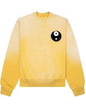D-R-G-N Boxy Graphic-Print Crewneck Sweatshirt - Yellow