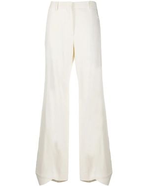 Off-White c/o Virgil Abloh Flared Curved Cuff Trousers - White