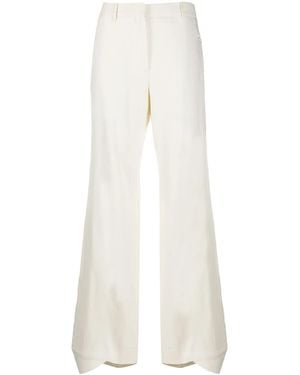 Off-White c/o Virgil Abloh Flared Curved Cuff Trousers - White