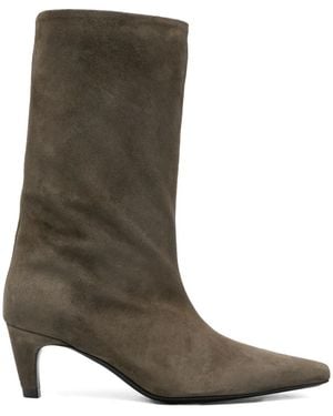 Jude Pointed-Toe Boots - Brown