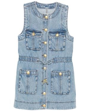 Aje. Goldie Denim Dress - Blue