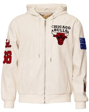 Jeff Hamilton Hooded Zip-Up Jacket - White