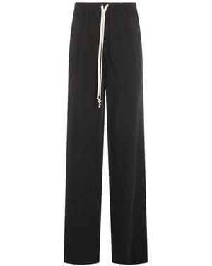 Rick Owens Panelled Drawstring Track Trousers - Black