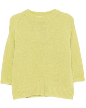 Niu Pull À Bords Côtelés - Yellow