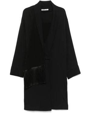 Carven Peignoir Midi Dress - Black