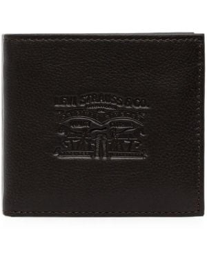 Levi's Cartera Plegable Con Logo En Relieve - Negro