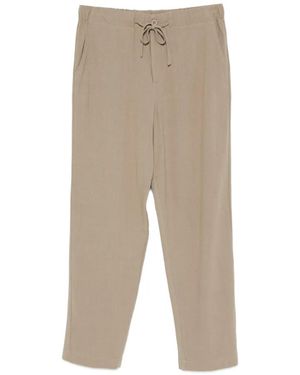 Imperial Drawstring Elasticated-Waist Pants - White