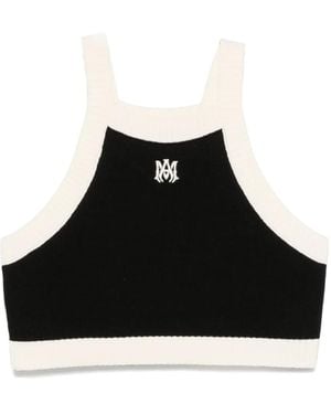 Amiri Ma Cropped Tank Top - Black