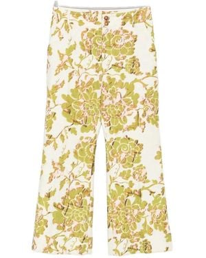 La DoubleJ Hendrix Floral-Print Trousers - Metallic