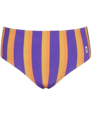 Saint Laurent Bragas De Bikini A Rayas - Azul