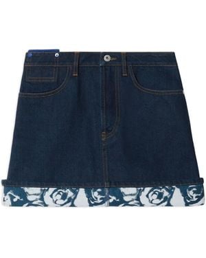 Burberry Japanese Denim Miniskirt - Blue