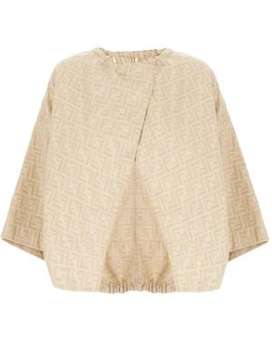 Fendi Jack Met Trekkoord En Ff-Patroon - Naturel