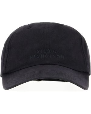 Studio Nicholson Logo-Embroidered Baseball Cap - Blue