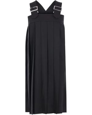 Comme des Garçons Kleid mit Falten - Schwarz
