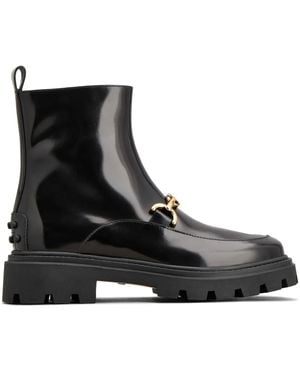 Tod's レザー アンクルブーツ - ブラック