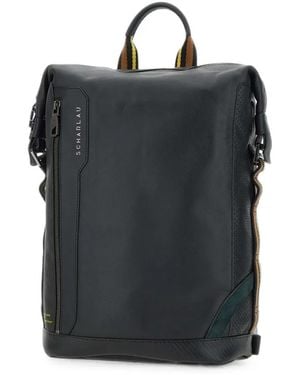 Scharlau Ronja Leather Backpack - Black
