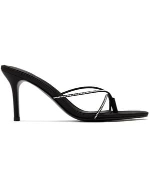 Femme LA Sandales Sicilian À Talon - Noir