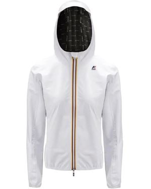 K-Way Lily Plus.2 Hooded Zip Coat - White