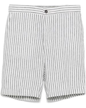 Peserico Shorts A Righe - Grigio