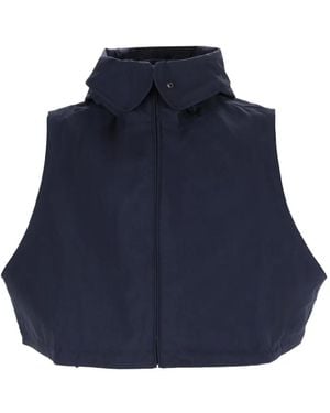 YMC High-Neck Sleeveless Gilet - Blue