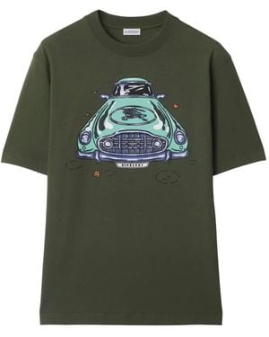 Burberry カープリント Tシャツ - グリーン