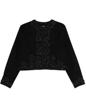 P.A.R.O.S.H. Bead-Embellished Jacket - Black