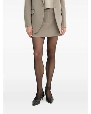 MICHAEL Michael Kors Zip-Pocket Mini Skirt - Natural