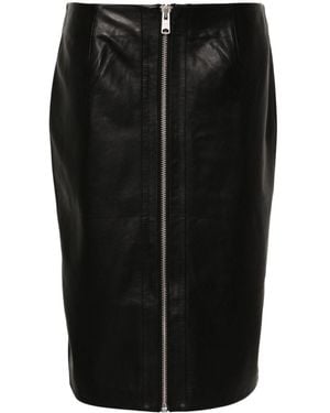 AllSaints Lucille Leather Pencil Skirt - Black