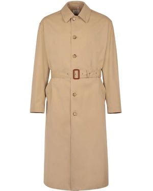 Bally Einreihiger Trenchcoat Mit Gürtel - Natur