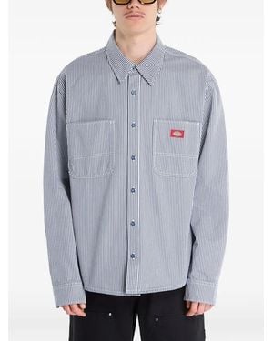 Dickies Hickory Striped Shirt - Blue