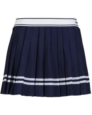 Sporty & Rich Pleated Striped Skirt - Blue
