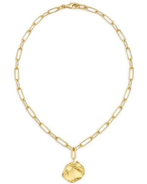 Yoj Chain Pendant Necklace - Metallic