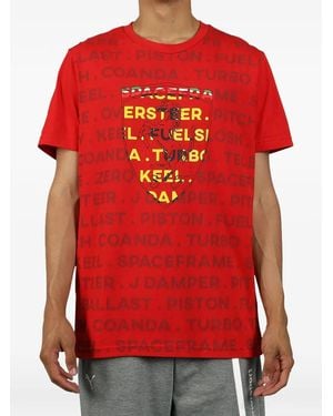 PUMA T-Shirt Scuderia Ferrari À Imprimé Graphique Bouclier - Red