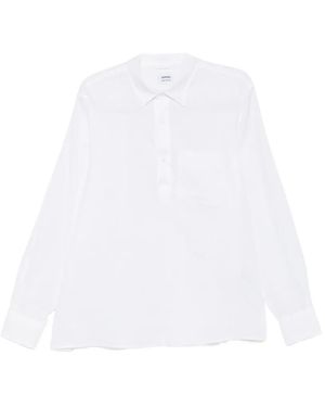Aspesi Half-Button Long-Sleeved Shirt - White