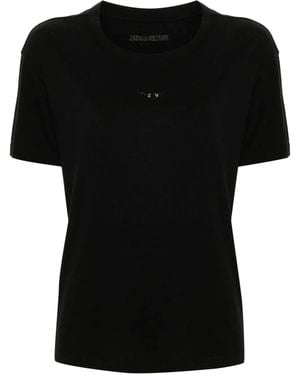 Zadig & Voltaire Marta Wings-Appliqué T-Shirt - Black