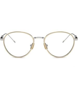 Brunello Cucinelli Gafas Con Montura Redonda - Metálico