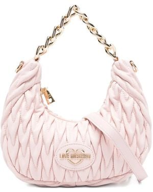 Love Moschino Quilted Chain-Handle Shoulder Bag - Pink