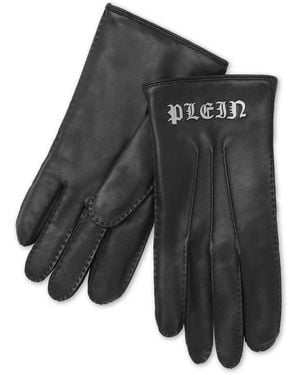 Philipp Plein Guanti Con Applicazione - Grigio