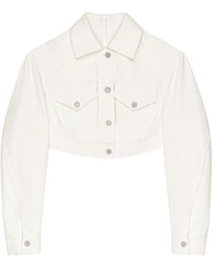 Givenchy Cropped Open Back Jacket - White