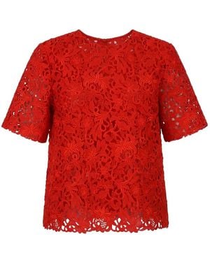 Valentino Garavani Crew-Neck Top - Red