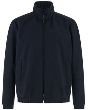 BOGGI Technical Fabric Bomber Jacket - Blue